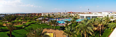 Panoramic territory of Hotel in Egyptのeditorial素材