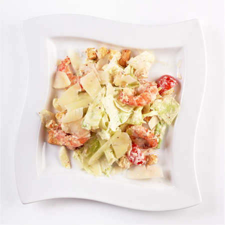 Shrimp Caesar saladの写真素材