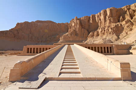 Temple between the Valley of Kings and the Valley of Queens, Luxor, Egyptのeditorial素材