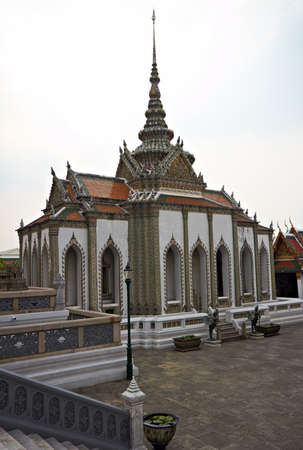 Phra Wiharn Yod hall, Grand Palace in Bangkok, Thailandの写真素材