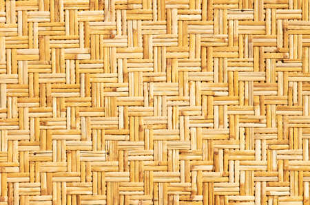 Weaved straws of palm leaves as horizontal backgroundの写真素材