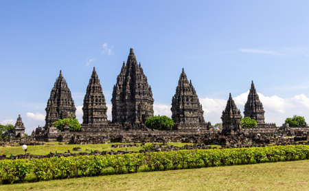 Prambanan temple near Yogyakarta on Java island, Indonesiaのeditorial素材