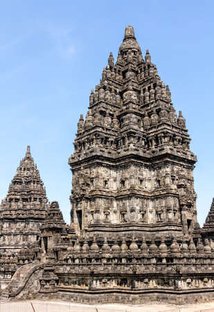 Prambanan temple near Yogyakarta on Java island, Indonesiaのeditorial素材
