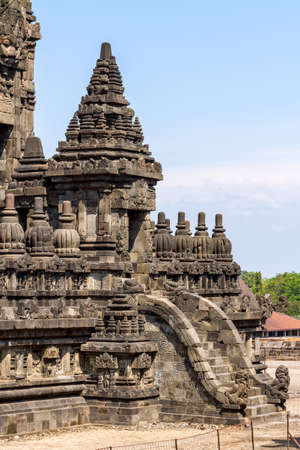 Prambanan temple near Yogyakarta on Java island, Indonesiaのeditorial素材