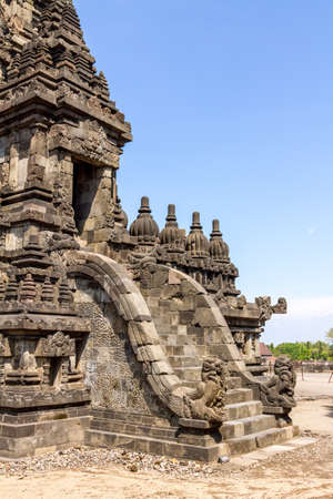 Prambanan temple near Yogyakarta on Java island, Indonesiaのeditorial素材