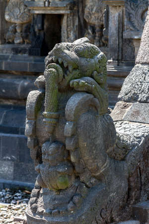 Prambanan temple architectural detail, Yogyakarta, Java island, Indonesiaのeditorial素材