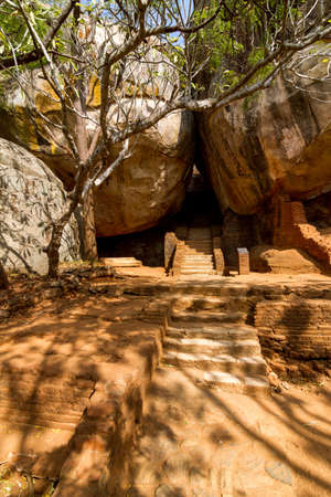 Stairs and ruins of royal Lionの写真素材