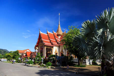 Wat Chalong is the most important temple of Phuketの写真素材