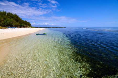 Local Traditional boat  Gili Meno, Lombok, Indonesiaの写真素材