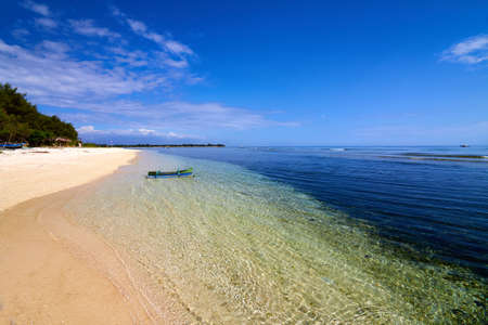 Local Traditional boat  Gili Meno, Lombok, Indonesiaの写真素材