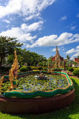 Wat Chalong is the most important temple of Phuketの写真素材