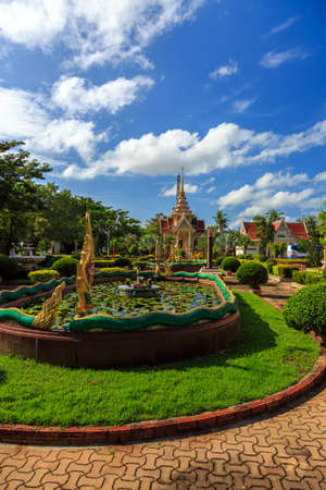 Wat Chalong is the most important temple of Phuketの写真素材