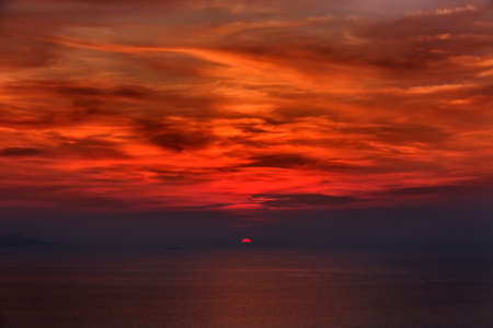 Dramatic Sunset in Phuket, Thailandの写真素材