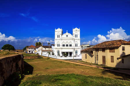 Ancient Church in Fort Gale at Sri Lanka. Horizontal orientationの写真素材