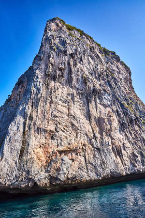 Tropical wild mountain at sunny day, Thailand