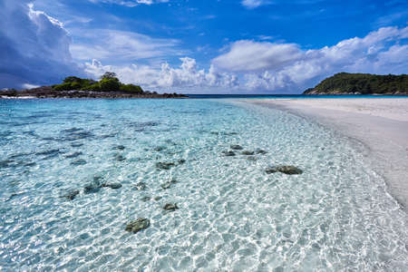Woderful beautiful tropical beach at morning in Thailand