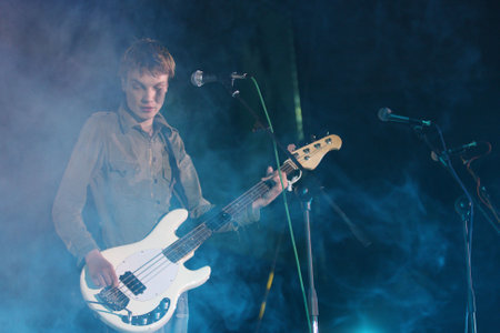 TOMSK, RUSSIA - JUNE 28: Egor Timofeev - russian singer and musician, leader of the pop-rock group のeditorial素材