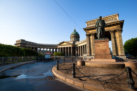 Kazan Cathedral, St  Petersburg, Russiaのeditorial素材