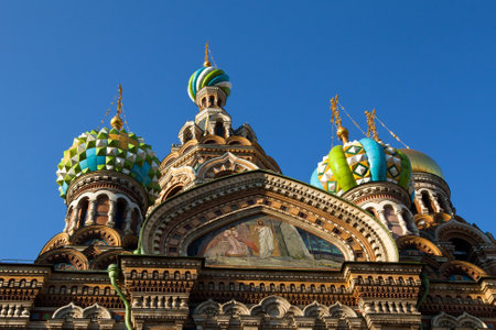 Church of the Savior on Spilled Blood, St  Petersburg, Russiaのeditorial素材