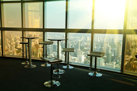 Interior office in a skyscraper
