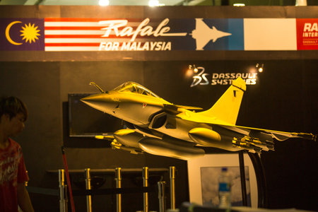 LANGKAWI, MALAYSIA - MAR 26: Show models of military equipment during on LIMA'13 - Langkawi...