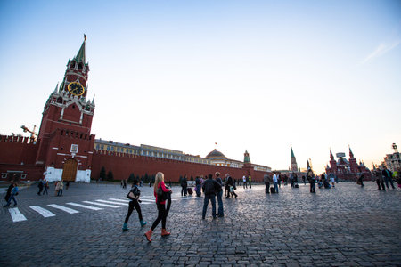 MOSCOW - SEPTEMBER 19: Kremlin in Red Square on September 19, 2012, Moscow. Red Square is main city...