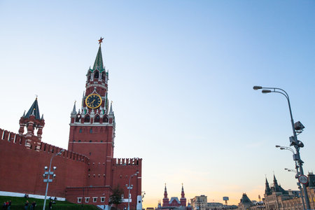 MOSCOW - SEPTEMBER 19: Kremlin in Red Square on September 19, 2012, Moscow. Red Square is main city...