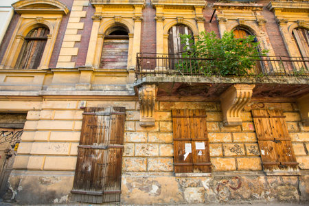 KRAKOW, POLAND - SEN 8:  House on of the streets in historical center, Sen 8, 2013 in Krakow, Poland. This year the city was visited by more 8.1 million tourists, which is the highest level.のeditorial素材