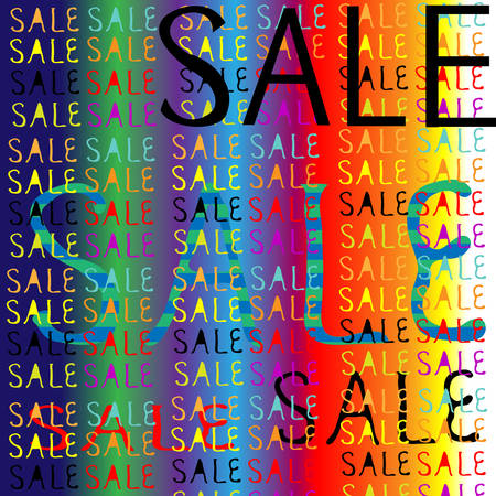 Abstract bright banner with SALE text, vector illustration.のイラスト素材