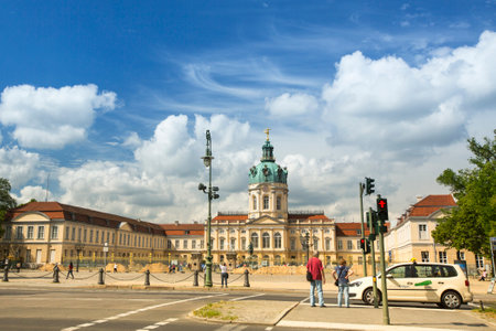 BERLIN, GERMANY - MAY 24, 2014: View of Charlottenburg Palace, is the largest surviving royal palace...