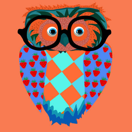  illustration for children (a series of popular hipster-characters)のイラスト素材