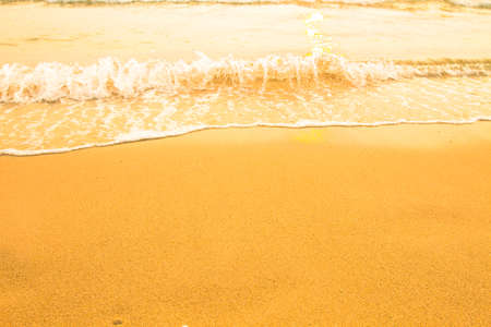 Soft wave of the sea, beach sand texture.の写真素材