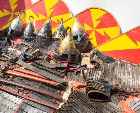 Medieval weapons, and armor.