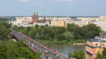 WARSAW, POLAND - JUN 2, 2015: One of the street Warsaw Old town (Stare Miasto) is the oldest historic district of Warsaw (13th century). Old town is one of most famous tourist attractions of Warsaw.のeditorial素材