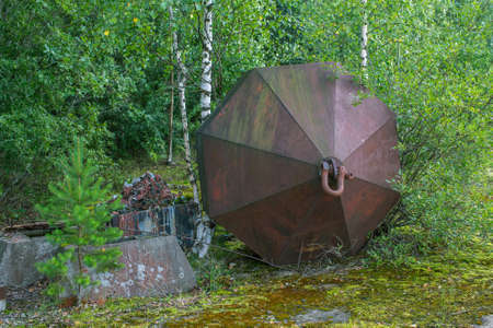 Abandoned industrial object in the Leningrad region, Russia.の写真素材