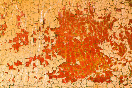 Texture of the walls with peeling old paint.の写真素材