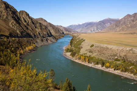 Katun River in Altai Mountains, Russia.