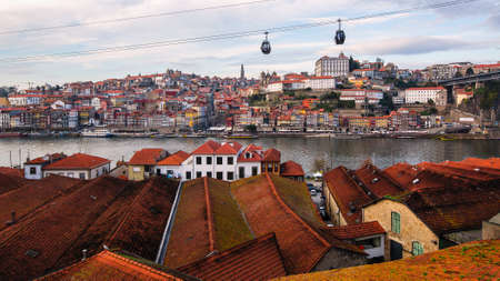 View of Porto old town and Duoro river, Portugal.の写真素材