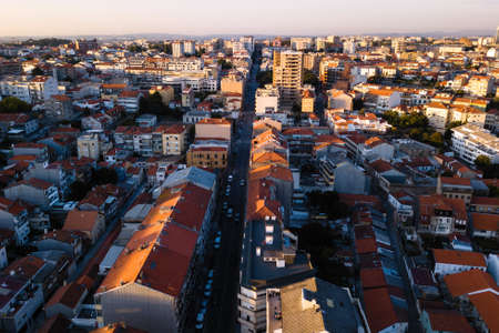 Aerial view of residential houses Porto - Portugal.の写真素材