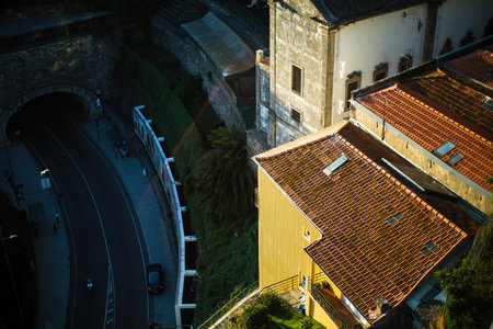 PORTO, PORTUGAL - SEP 10, 2018: View from the Dom Luis I Bridge. Over the last years, Porto has experienced significant tourism and won the European Best Destination 2012, 2014 and 2017 awards.のeditorial素材