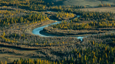 View of mountains landscapes of Altai Republic, Russia.の写真素材