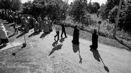 LAKE DYMSKY, RUSSIA - JULY 7, 2014: Celebrations commemorating the Rev. Anthony Dymsky (died 1224)...