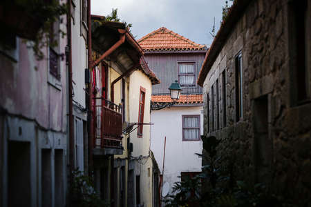 View of the one of the historic streets in Porto, Portugal.