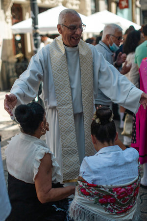 PORTO, PORTUGAL - YUL 2, 2022: During traditional Rusgas at the end of the St. John's festivities....