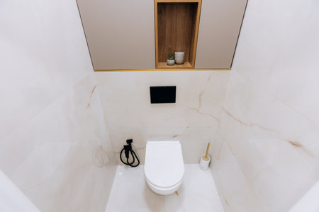 Modern Minimalist Bathroom Featuring an Elegant and Stylish Toilet Design for Your Space