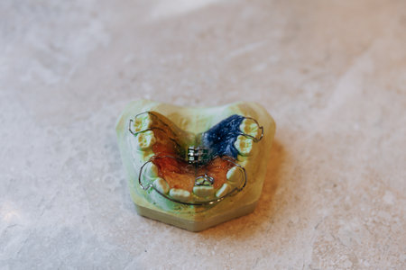 Dental Mold Impression Created with Attention to Color Details and Precision Techniques