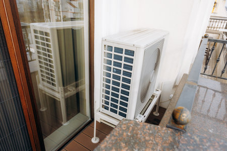 Efficient cooling system with accessible technician maintenance featuresの写真素材