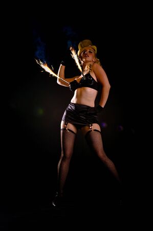 A female dancer, photographed in the studio.