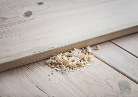 Woodworking set, with intruments and materials.の写真素材