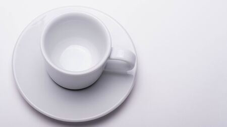 coffee cup on a white backgroundの写真素材